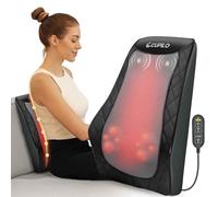 CuPiLo Massaggiatore Shiatsu per collo e schiena, massaggiatore per collo riscaldato, cuscino da massaggio per alleviare il dolore ai tessuti profondi, regali