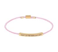 Cupimatch Don't Let Hard Days Win Bracciale intrecciato con cursore in acciaio inox, regalo ispiratore per famiglia, amici, compleanno, laurea, acciaio inox acciaio inox Filo di nylon