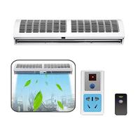 CUPLES Barriera d'Aria per Porte, Barriera d'Aria Ad Alta Forza del Vento, 2 velocità, con Telecomando, Blocca L'aria Calda E Fredda, 60cm,90cm,100cm,120cm,150cm (Size : 100cm)