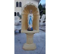 CUPOLA CAPPELLA COLONNA STATUA DELLA MADONNA DI LOURDES DA GIARDINO PER ESTERNO