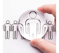 Cupola con lente d'ingrandimento ottica 8X, lente d'ingrandimento portatile in acrilico per leggere libri, giornali e mappe, visione chiara, design leggero per casa, ufficio e