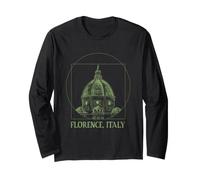 Cupola del Duomo di Firenze Il Duomo Schizzo Vintage Italia Maglia a Manica