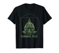 Cupola del Duomo di Firenze Il Duomo Schizzo Vintage Italia Maglietta