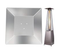 Cupola di propano - Copertura laterale per patio, fori preforati, sostituzione universale della stufa | Accessorio di protezione per esterno durevole con reflex