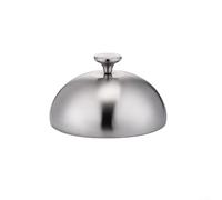 Cupola multiuso in acciaio inox per cucinare bistecche verdure con funzione di ritenzione del vapore, per uso interno ed esterno (14 cm)