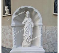 CUPOLA NICCHIA CAPPELLA CON STATUA DEL CUORE DI GESù IN CEMENTO ESTERNO ALT 65CM