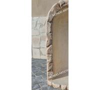 CUPOLA NICCHIA GROTTA CAPPELLA CON STATUA MADONNA DI LOURDES DA ESTERNO H 70 CM