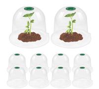 Cupola per Piante - Cloche da Giardino con Cupola di propagazione da 10 Pezzi | Cloches da Giardino Regolabili Trasparenti per Piante, Aiuta Le piantine a Crescere, osserva Lo Stato di Crescita delle