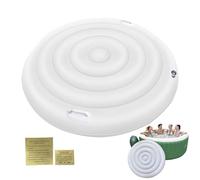 Cupola per Spa Gonfiabile con Manici Copertura Isotermica per Spa Isolamento Termico Pieghevole Coperchio Vasca Idromassaggio Rotondo con Maniglia per Vasche Gonfiabili Esterni