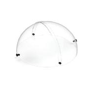 Cupola Rotonda Copri Dolci Ø 41 cm vetrina coperchio Trasparente Doppia Apertura con Pomelli Neri Elegante per Buffet Bar Hotel B&B Alta 23 cm BPA Free Made in Italy