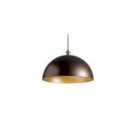 CUPOLA SOSPENSIONE CLASSICA IN METALLO BIANCO NERO O BRONZO CON INTERNO ORO D50 DI ILLUMINANDO