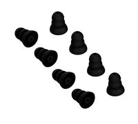 Cupole Acustiche Cuscinetti Auricolari di Ricambio in Silicone Morbido 8 Pezzi Cupole Per Auricolari a 3 Strati Per Apparecchi Acustici Tascabili BTE E ITE(Nero)