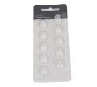 Cupole per Ausilio Sonoro, 10 Inserti Auricolari Chiusi a Doppio Strato Ad Alta Trasparenza per la Sostituzione (8mm)