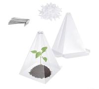 Cupole per serra da giardino in robusto PVC, gabbie protettive per piante con supporto a croce e picchetti, protegge verdure e fiori dal gelo, animali e dalle intemperie, per aiuole e aiuole rialzate