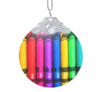 Cupole rotonde in vetro color argento, con pastelli colorati, kit da appendere alla parete per casa, giardino, Natale, feste, matrimoni