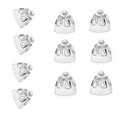 Cupoline per Apparecchi Acustici 8mm Silicone Trasparente, Set da 10 Pezzi | Design Aperto e Traspirante, Lavabile, compatibile con Phonak, compatibile con Prowax Minifit, Protezione Anti-Cerume