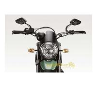 Cupolino alluminio nero DarkLight DE PRETTO per DUCATI Scrambler 800 2015-2022