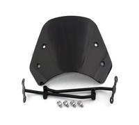 Cupolino E Deflettori Parabrezza Per Benelli Leoncino 500 Cafe Scrambler Parabrezza Anteriore, Deflettori Vento E Visiera Faro Deflettore Moto(Nero)
