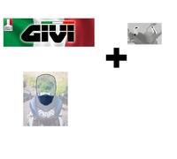 Cupolino fume' COMPLETO KAWASAKI KLR 650 Enduro 2011 2012 2013 2014 408D GIVI