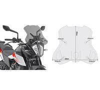7710D - Givi Cupolino specifico fumé 35 x 46 cm Ktm 790 Adventure / R (2019)