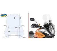Cupolino Fumè GIVI Specifico KTM 1190 ADVENTURE / ADVENTURE R (2013 -2016)