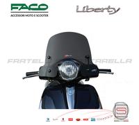 Cupolino Fumè Parabrezza Basso Faco Piaggio Liberty Rst Moc Iget 50-125-150 2...