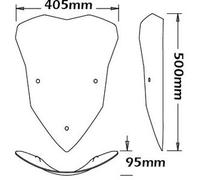 Cupolino Isotta Alto Per Ducati Multistrada 1200 Enduro 2015- Trasparente