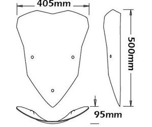 Cupolino Isotta Alto Per Ducati Multistrada 1200 Enduro 2015- Trasparente