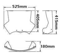 Cupolino Isotta Basso Tipo Adv Per Bmw R 1200 Gs Standard 2004 - 2012 Fumè Chiaro