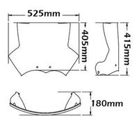 Cupolino Isotta Basso Tipo Adv Per Bmw R 1200 Gs Standard 2004 - 2012 Trasparente