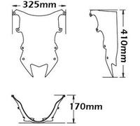 Cupolino Isotta Double Bubble Per Bme S 1000 Rr 2009 - 2016 Trasparente