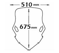 Cupolino Isotta FumÉ Scuro 675x510x3 Per Yamaha T-max 500 2008 > 2011