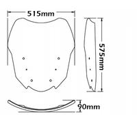 Cupolino Isotta Medio Su Attacchi Orig 575x515x6 Bmw R 1200 Rt 2014 2018 -FC