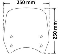 Cupolino Isotta per Royal Enfield Meteor 350 Fireball dal 2021 Nero Opaco