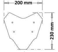 Cupolino Isotta Sport Fly Per Yamaha Mt-07 2021 Nero Opaco