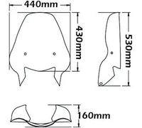 Cupolino Isotta Tipo Air Flow Per F 650 Gs 2000-2003 Trasparente
