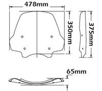 Cupolino Isotta Tipo Summer Per Bmw R 1200 R 2011 - 2014 Trasparente