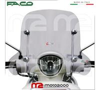 CUPOLINO LASTRA FUME CON ASTE CROMATE PER PEUGEOT DJANGO 125 2014 - 2015