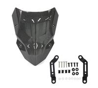 Cupolino Moto Doppia Bolla Per Z500 Z 500 SE ABS 2024-2025 Deflettore Vento(Fibra di carbonio)
