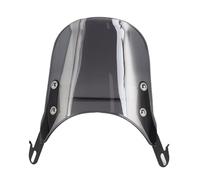 Cupolino Moto Parabrezza Deflettore Antivento Compatto Universale Per Moto Faro Anteriore Da 4-7'' Moto Cupolino Motociclo Deflettore Aria(GRAY)