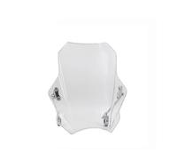 Cupolino Moto Per Kawasaki Eliminator 450 Eliminator 500 2024 Moto Parabrezza Universale Regolabile Tubo Manubrio Diametro 22 25 28 MM Deflettore(White metal support)