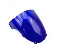 CUPOLINO MOTO Per Kawasaki Per Vulcan ZX6R 636 2003-2004 Moto Parabrezza Doppia Bolla Accessori(Blue)