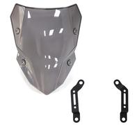 Cupolino Moto Per Kawasaki Per Z500 Per ABS Per SE 2024 2025 Visiera Per Moto Visiera Parabrezza Parabrezza Staffa Di Protezione Moto Cupolino Motociclo Deflettore Aria(Gray)