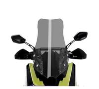 CUPOLINO MOTO PER SYM PER Husky ADV300 Parabrezza Anteriore Modificato Per Moto Indshield Con Staffa Di Espansione(65cm Smoke gray)