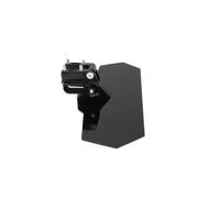 cupolino moto Per Universale Per Parabrezza Moto Flusso D'aria Regolabile Estensione Deflettore Vento Nero(Black-Black Bracket)
