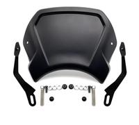 Cupolino Moto Per XSR700 2016-2022 Per XSR 700 Per XTRIBUTE 19-21 Per XSR900 16-21 Parabrezza Vintage con piastra frontale per moto Deflettore(Black 700)