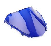 Cupolino Moto Universali Bolla del parabrezza del parabrezza della motocicletta Doppia bolla(Blue)