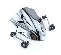 Cupolino Moto Universali Parabrezza del parabrezza del motociclo con schermo del vento regolabile della staffa(Chrome)