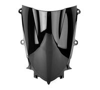 Cupolino Moto Universali Placlaio for parabrezza doppia bolla a bolle di parabrezza(Black)