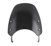 Cupolino Moto Universali Schermo anteriore del parabrezza flyscreen della motocicletta con la staffa di montaggio(Smoke)